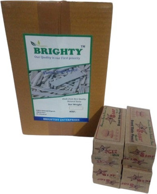 Brighty 100 pcs slate natural earthy slate pencil billards solid chalk(100 Sticks)