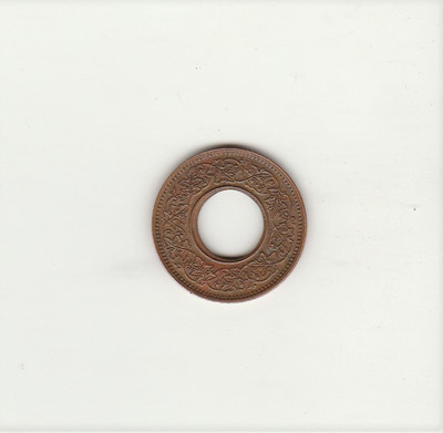 UNIQUE HERITAGE GALLERY RARE COPPER HOLE COIN ONE PICE ONE COIN YEAR- 1945-IN VERY FINE CONDITION COLLECTIBLE COIN. Modern Coin Collection(1 Coins)