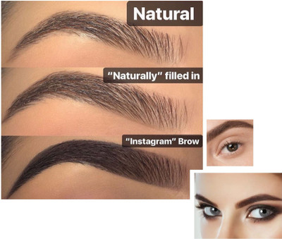 Emijun MATTE FINISH SOFT CURLING SHAPE BROWN EYEBROW PENCIL COMBO(BROWN)