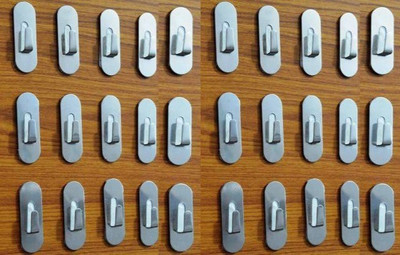 Newvent 30 Pcs wall hooks adhesive strong for towel (Pack of 30) Hook 30(Pack of 30)