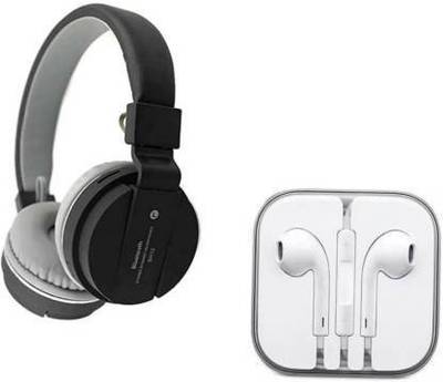 SANNO WORLD COMBO of wired lead and Sports wireless SH12 STEREO Headphone Bluetooth & Wired Headset