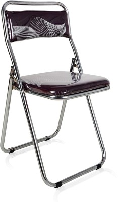 Patelraj Metal and Cotton Office Folding Chair(Purple, Optional Installation Available)