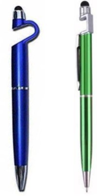 Gadget Zone Pen Stylus Stand 2 Ball Pen(Pack of 2, Ink Color - Blue)