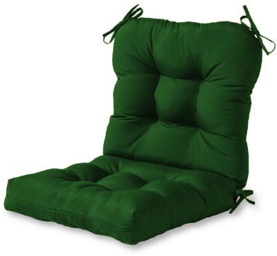Daddy Cool Swing Chair Cushion Cotton Solid Chair Pad Pack of 2(Dark Green)