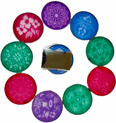 Dms Retail Pack of 5 Rangoli Powder(Multicolor)