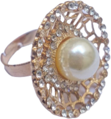 kridha Alloy Gold Plated Ring