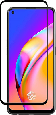 ELEF Edge To Edge Tempered Glass for Oppo F19 Pro 11D Tempered Full Screen Covrage Full Glue with 9H Hardness 2.5D Curved Edges-Black(Pack of 1)