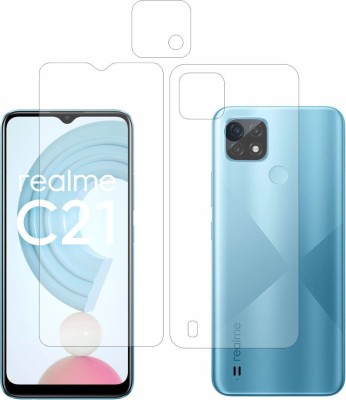 ENOLA Front and Back Screen Guard for Realme C21, Camera Lens And(Pack of 3)