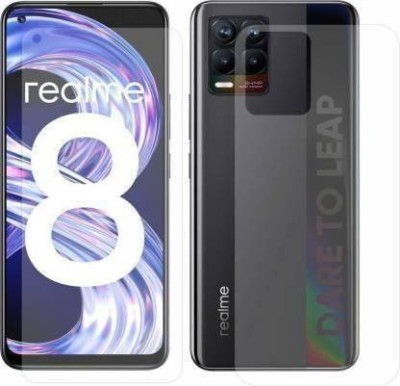 SOLIVAGANT Front and Back Tempered Glass for Realme 8(Pack of 2)