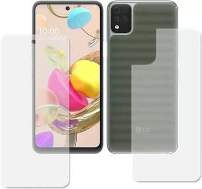 PR SMART Front and Back Tempered Glass for LG K42(Pack of 2)