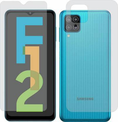 Firstkart Front and Back Tempered Glass for Samsung F12(Pack of 2)