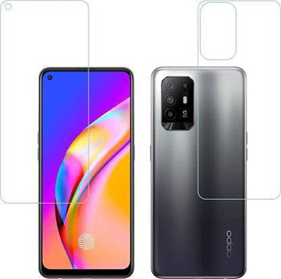 SOLIVAGANT Front and Back Tempered Glass for Oppo F19(Pack of 2)