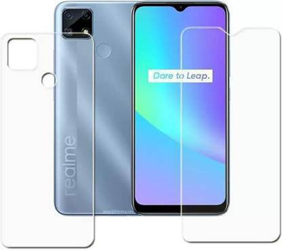 SOLIVAGANT Front and Back Tempered Glass for Realme C25(Pack of 2)