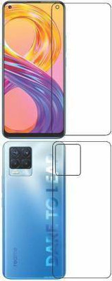 SOLIVAGANT Front and Back Tempered Glass for Realme 8 Pro(Pack of 2)