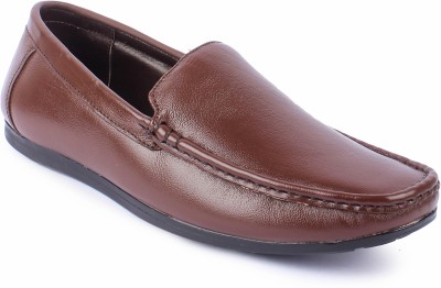 Feather Leather Loafers For Men(Brown , 7)