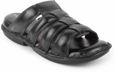 Feather Leather Men Casual(Black , 6)