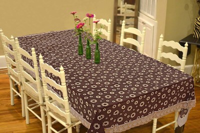 FORMONIK Solid 8 Seater Table Cover(Silver, PVC)