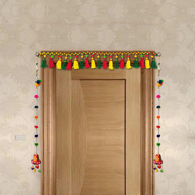 JAIPUR WOOLLEN HANDICRAFT Traditional Woollen Handmade Door Toran/Bandarwal/Hanging with Door Hanging set of 2 Toran(Woollen)