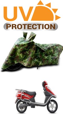 RONISH Waterproof Two Wheeler Cover for Hero(Electric Flash, Green)