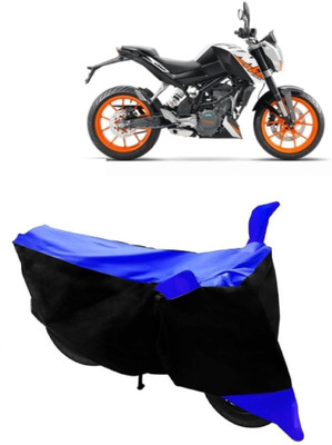 V Creation Two Wheeler Cover for KTM(Duke 200, Blue)