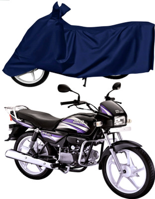 AUTOCAD Waterproof Two Wheeler Cover for Hero(Splendor Plus, Blue)