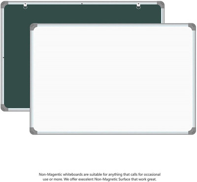 Devew Non Magnetic Melamine 1.5x 2Ft Double sided Non Magnetic Writing boards1.5x 2Ft(white& green) Whiteboards(White, Green)