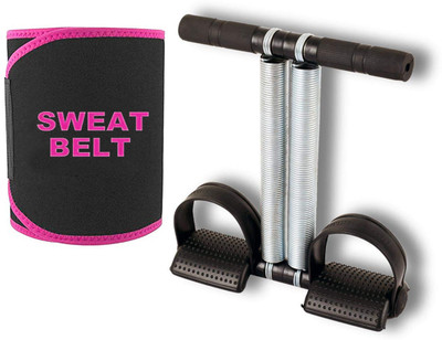 BDMP combo double srping Tummy Trimmer & sweat belt body Ab exerciser Home,Gym Ab Exerciser(Multicolor)