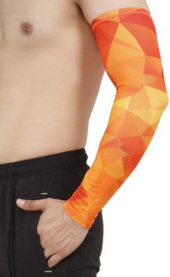 unbeatable Nylon Arm Sleeve For Men & Women(Free, Orange)