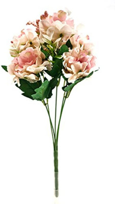 Satyam Kraft Artificial 14 Inch French Flower for Home Decoration and Craft (Light Pink, Pack of 1). Pink Hydrangea Artificial Flower(14 inch, Pack of 1) Flipkart
