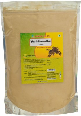 Herbal Hills Yashtimadhu Powder - 1 kg pack Natural Mulethi powder (Licorice powder) for Indigestion, Respiration, hypoglycemic