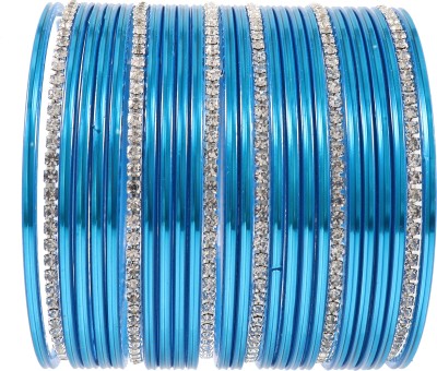 ZULKA Metal Zircon Bangle Set(Pack of 26)