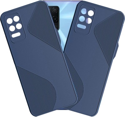 HUPSHY Back Cover for Realme 8 5G (Pack of 2), Realme Narzo 30 5G(Pack of 2)(Blue, Silicon, Pack of: 2)