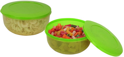 Cutting EDGE Plastic Utility Container  - 1300 ml(Pack of 2, Green)