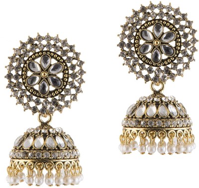 Happy Stoning Brass Jhumki Earring