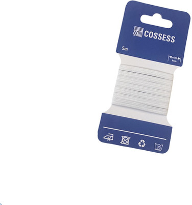 Cossess Knitted White Elastic(5 m)