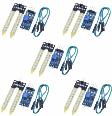 Manushre Manas Enterprises LM393 3.3V-5V Soil Moisture Detect Sensor Soil Moisture Sensor Soil Hygrometer Detection for Arduino Automatic Watering System Robot(Pack of 5) Electronic Components Electronic Hobby Kit Manushre Manas Enterprises LM393 3.3V-5V Soil Moisture Detect Sensor Soil Moisture Sensor Soil Hygrometer Detection for Arduino Automatic Watering System Robot(Pack of 5) Electronic Components Electronic Hobby Kit