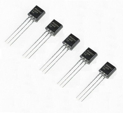 Manushre Manas Enterprises LM35DZ TO-92 LM35 LM35D Precision Centigrade Temperature Sensors (Original) Pack of 5 Electronic Components Electronic Hobby Kit