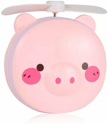 NKL Mirrors LED Lights Cute Animal Cosmetic Mirror Ring Flash Light with USB Mini Fan Portable Light Makeup Mirror USB Charging Handheld Pocket USB Rechargeable Fan Makeup Mirrors LED Lights Cute Animal Cosmetic Mirror Ring Flash Ring Flash(Pink)
