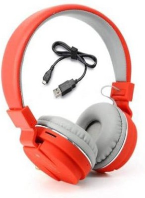 BAGATELLE New Looking Headphone Sh-12 Bluetooth Wireless Bluetooth Bluetooth(Orange, On the Ear)