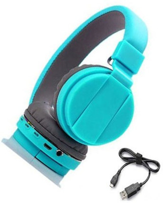 BAGATELLE Over the Head Mp3 Sh-12 Bluetooth Wireless Bluetooth Bluetooth(Blue, On the Ear)