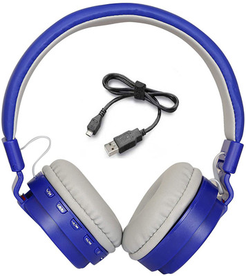 BAGATELLE Headphone Sh-12 Bluetooth Wireless Bluetooth Bluetooth(Blue, White, On the Ear)