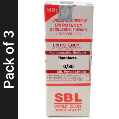 SBL Phytolacca 0/30 LM Globules(3 x 20 g)