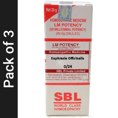 SBL Euphrasia Officinalis 0/24 LM Globules(3 x 20 g)