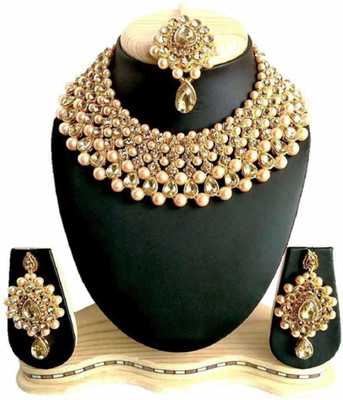 FARID ENTERPRISES Alloy Gold Jewellery Set(Pack of 1)
