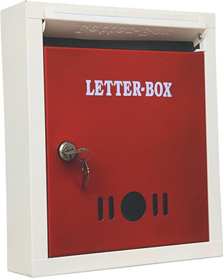 Spylock HIgh Grade Metal Suggestion Box Mail Box Letter Box Large Size Suggestion Box(Red)