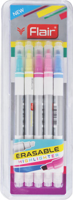 Flair Creative Erasable Highlighter(Set of 5, Multicolor)