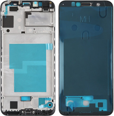 Unique4Ever HONOR 7A Front Housing LCD Frame Bezel Plate Front Panel(Black)