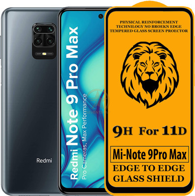 SEVEN7STAR Edge To Edge Tempered Glass for Mi Redmi Note 9 Pro Max(Pack of 1)