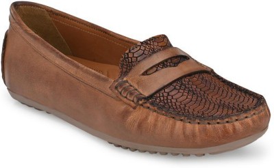 CARLO ROMANO Loafers For Women(Tan , 6)