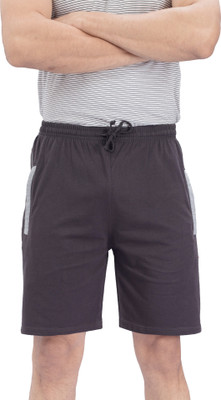 CKL Self Design Men Brown Basic Shorts